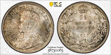 1917 25C MS66