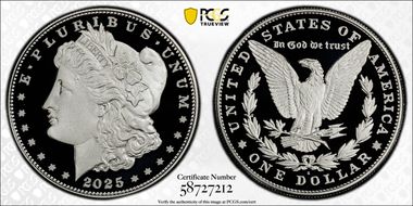 2025-S $1 Morgan Dollar First Strike PR70DCAM