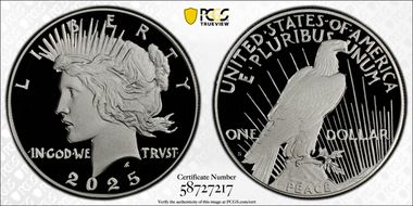 2025-S $1 Peace Dollar First Strike PR70DCAM