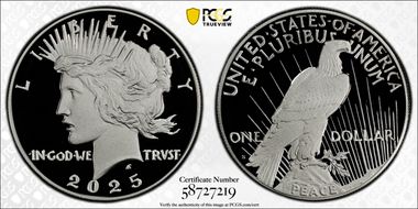 2025-S $1 Peace Dollar First Strike PR70DCAM