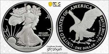 2025-S $1 Silver Eagle First Strike PR70DCAM