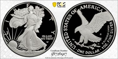 2025-S $1 Silver Eagle First Strike PR69DCAM