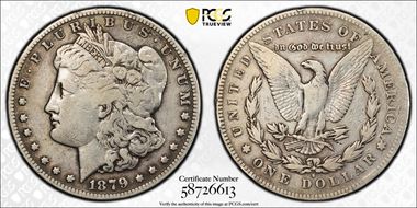 1879-S $1 VAM 39, Rev. of 1878 N1