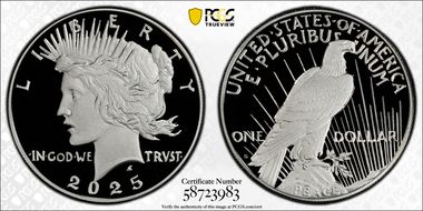 2025-S $1 Peace Dollar First Strike PR69DCAM
