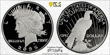 2025-S $1 Peace Dollar First Strike PR70DCAM