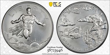 2025 Medal DC Comics - Superman 1oz Ag First Strike MS69