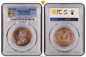 1917(B) Rupee SW-8.39 Prid-223 MS64