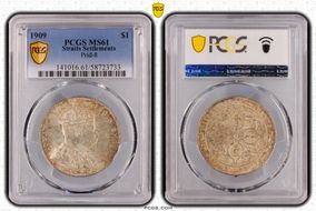1909 $1 Prid-8 MS61