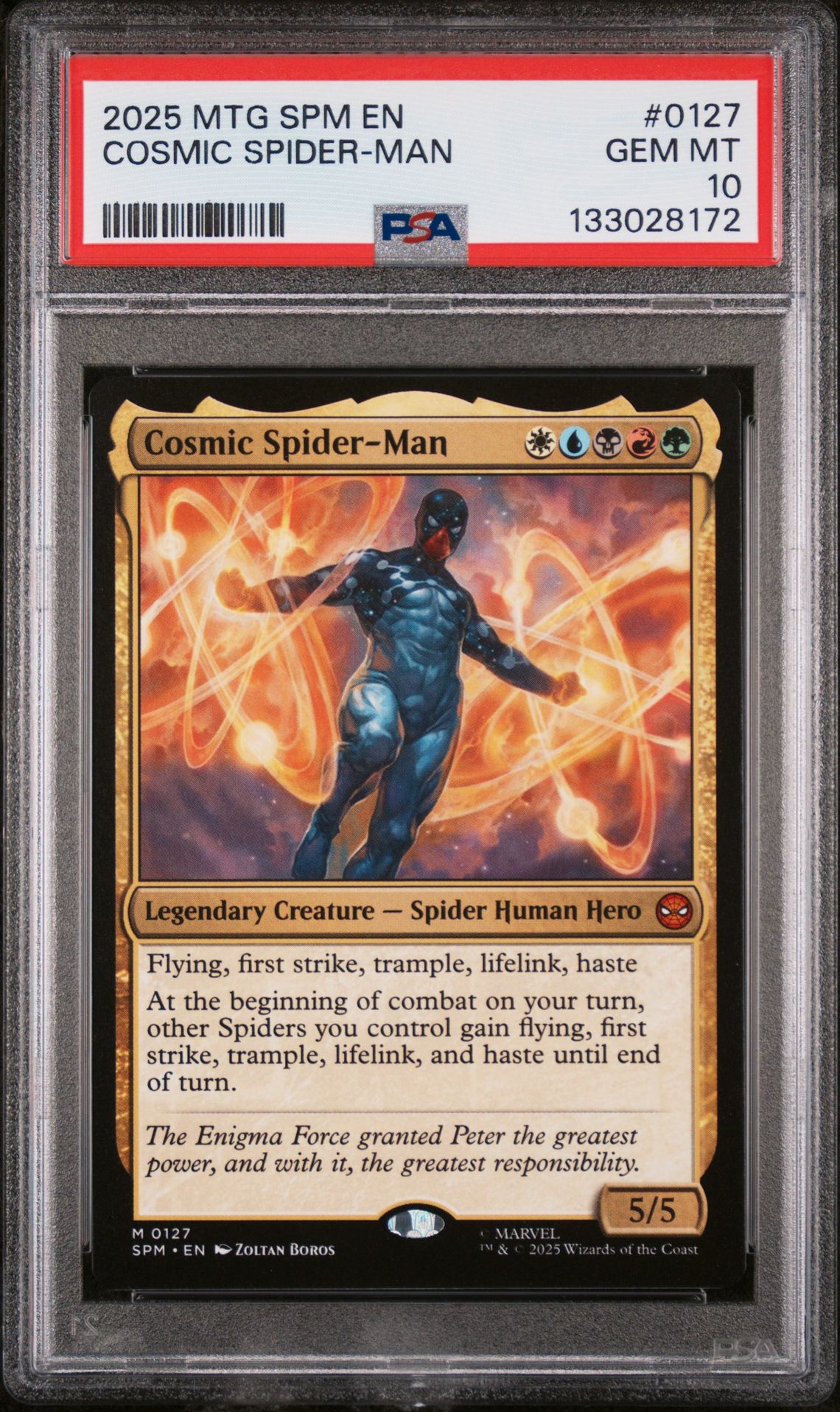 2025 MTG Magic: The Gathering #0127 Cosmic Spider-Man front