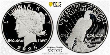 2025-S $1 Peace Dollar First Strike PR70DCAM