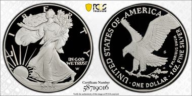 2025-S $1 Silver Eagle First Strike PR70DCAM