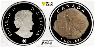 2010 $4 Dromaeosaurus PR69DCAM