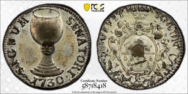 1730 Token Council Token - Wine Billon MS62