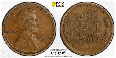 1909-S 1C Lincoln XF45BN