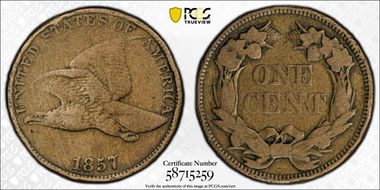 1857 1C Flying Eagle F15