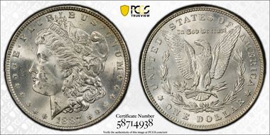 1887 $1 MS64