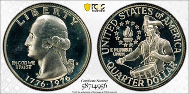1976-S 25C Silver PR68DCAM
