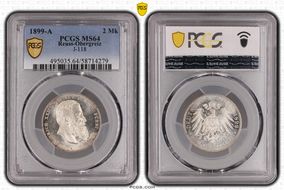 1899-A 2 Mk J-118 MS64