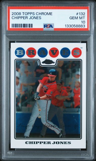 2008 Topps TOPPS CHROME #132 Chipper Jones front