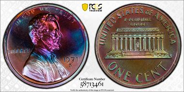 1971-S 1C PR1BN