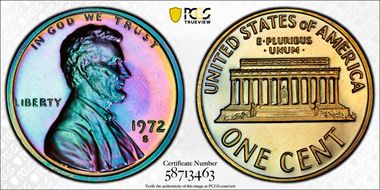 1972-S 1C PR1BN