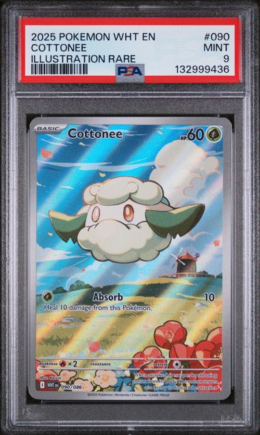 2025 Pokemon White Flare Illustration Rare #090 Cottonee front