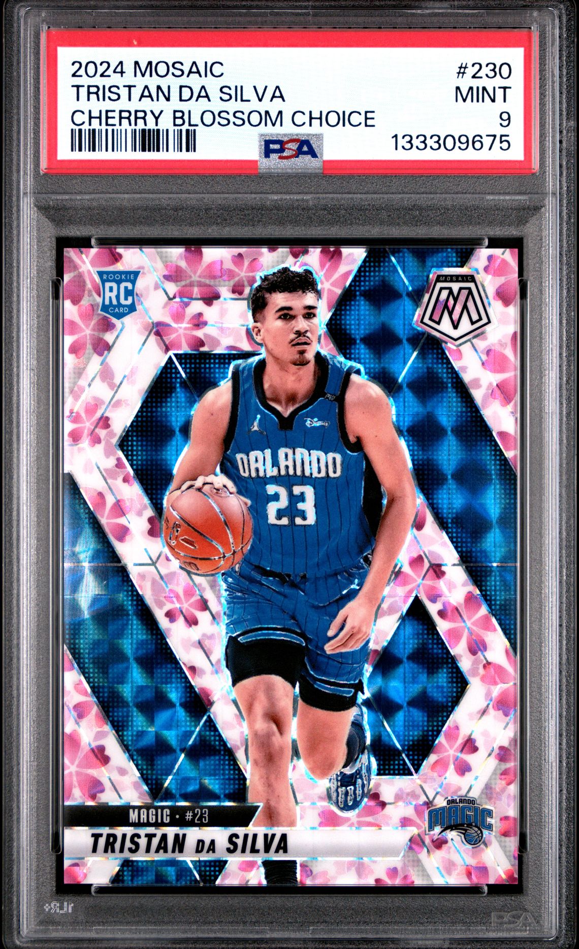 2024 Panini Mosaic Tristan Da Silva #230 (Cherry Blossom Choice) Mint 9 front