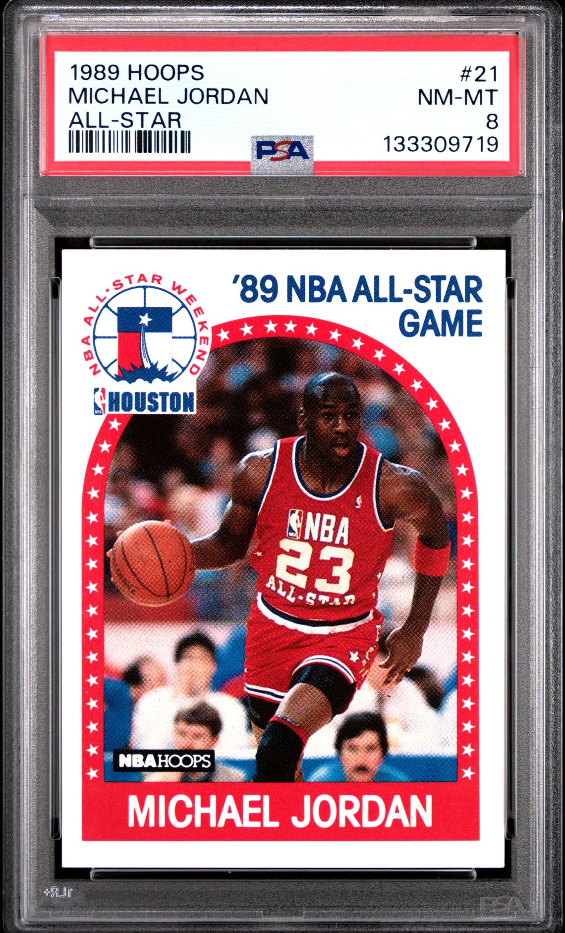 1989 Hoops Michael Jordan #21 (All-Star) Nm-Mt 8 front
