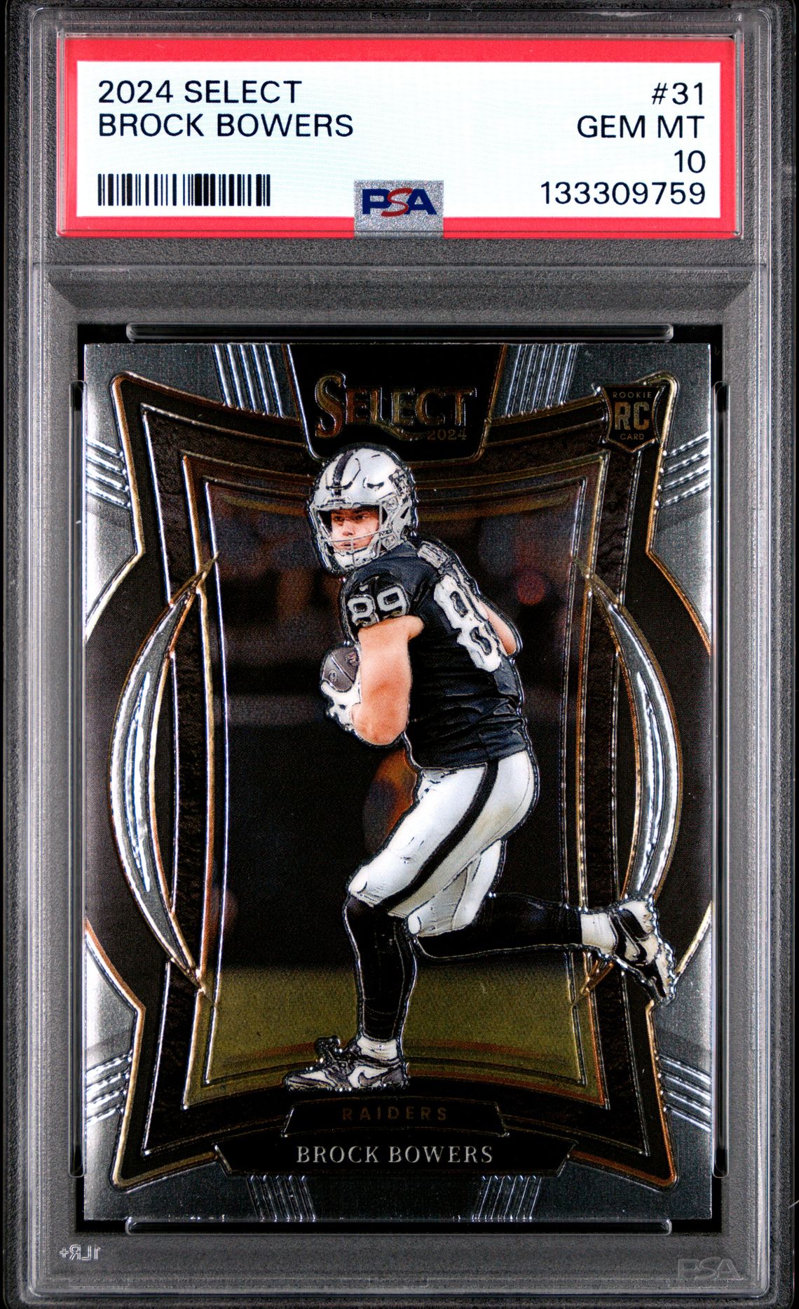 2024 Panini Select Brock Bowers #31 Gem Mt 10 front