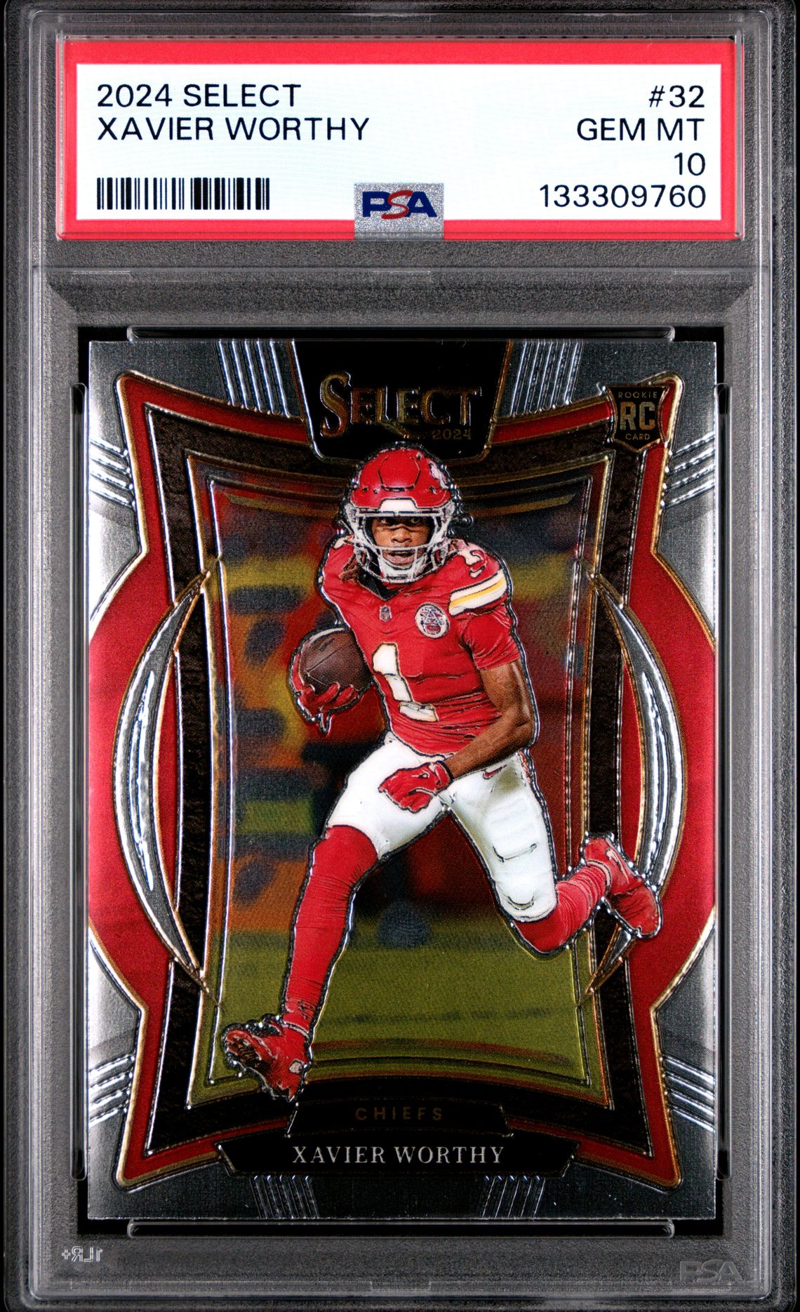 2024 Panini Select Xavier Worthy #32 Gem Mt 10 front