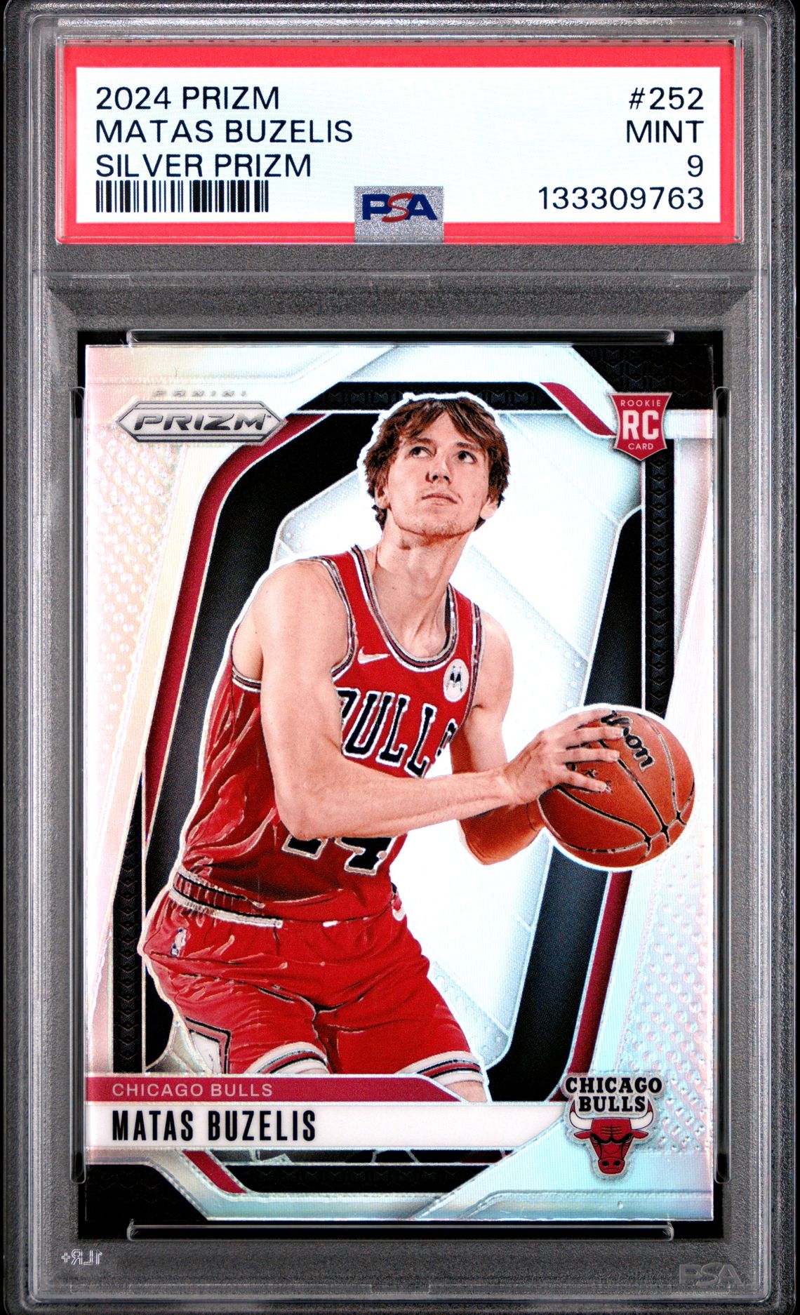 2024 Panini Prizm Matas Buzelis #252 (Silver Prizm) Mint 9 front