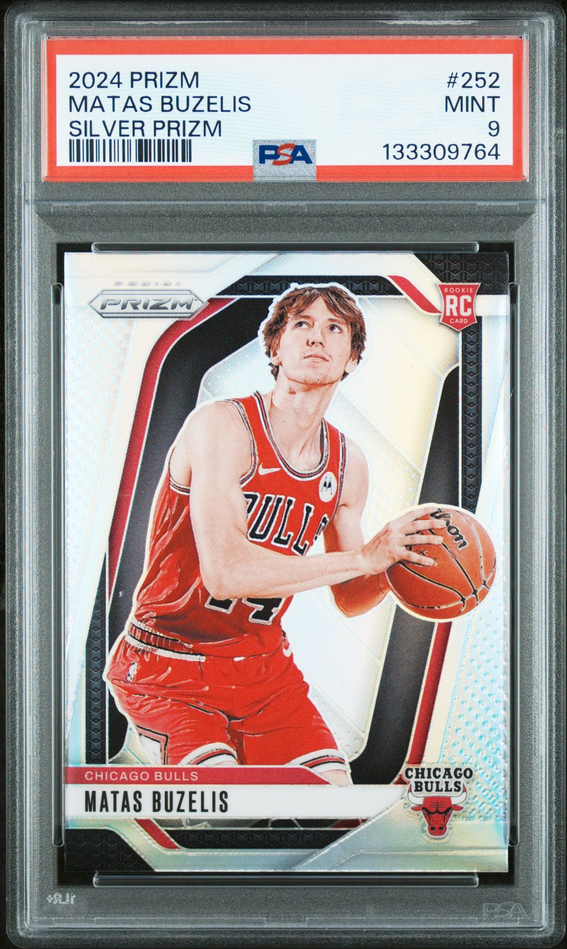 2024 Panini Prizm Matas Buzelis #252 (Silver Prizm) Mint 9 front