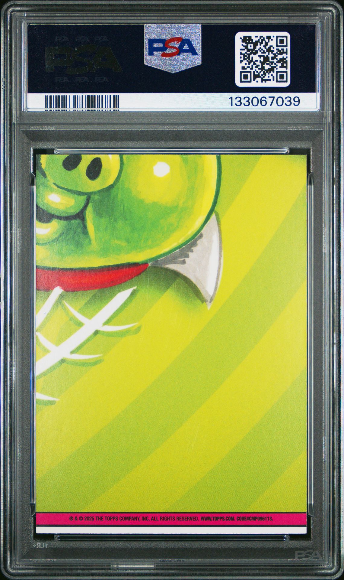 2024 Garbage Pail Kids Battle Of The Bands Green Day Brave Dave #17B (Green Day-Gold Crumple Foil) Mint 9 back