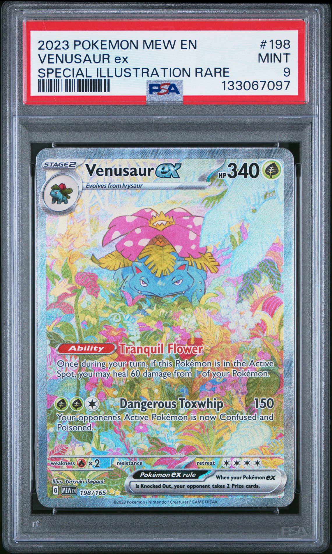2023 Pokemon Mew En-151 Venusaur Ex #198 (Special Illustration Rare) Mint 9 front