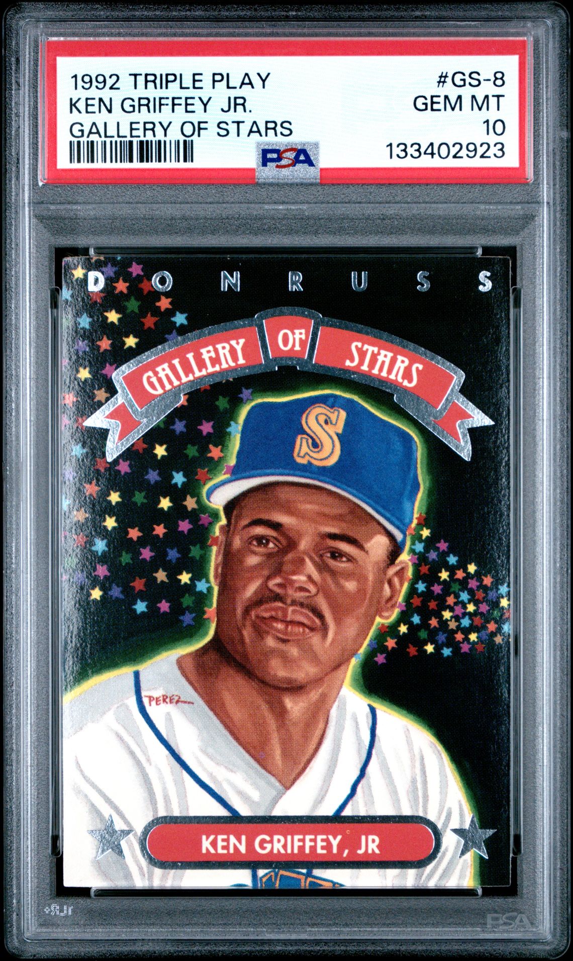 1992 Donruss DONRUSS TRIPLE PLAY GALLERY OF STARS #GS-8 Ken Griffey Jr. front