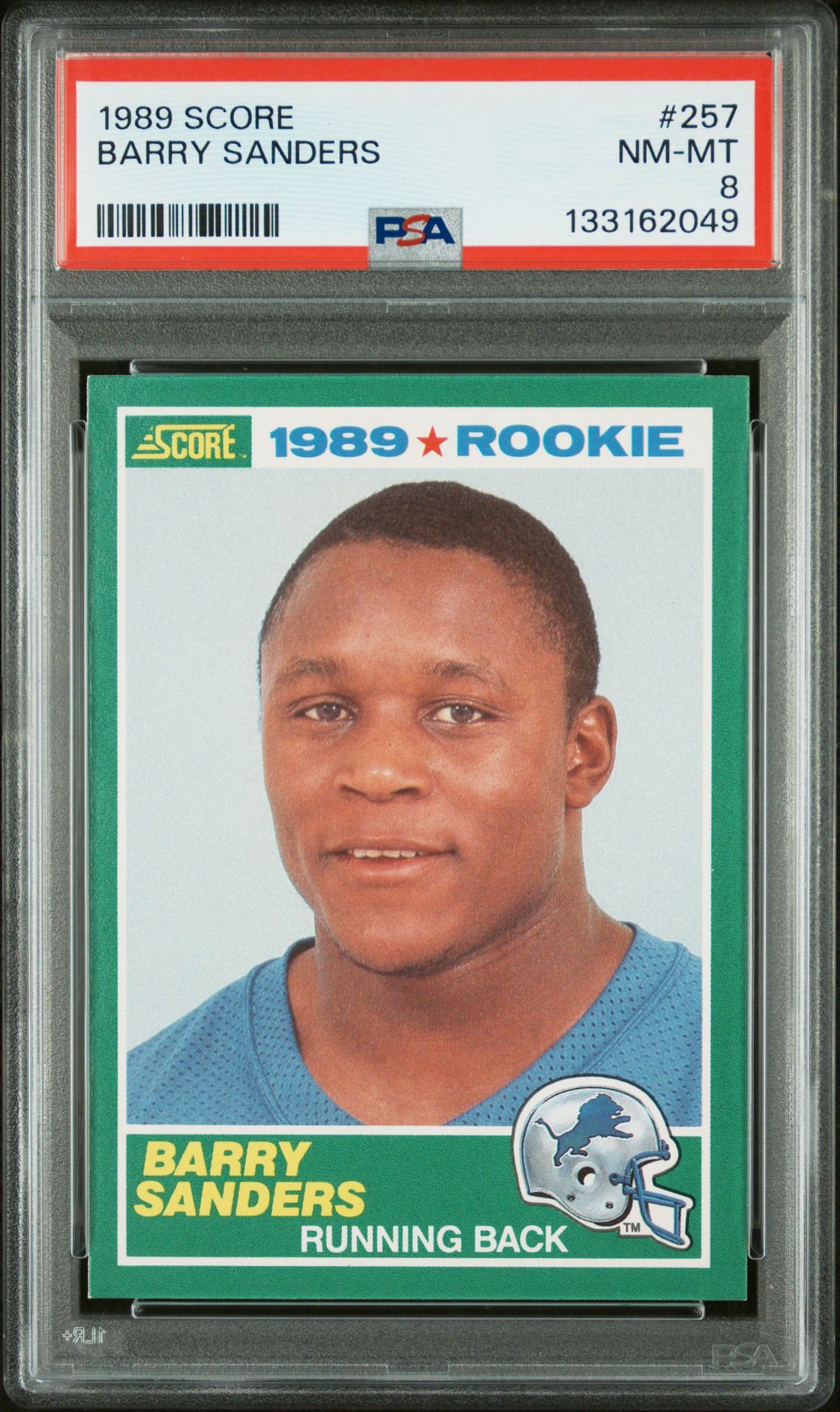 1989 Score Barry Sanders #257 Nm-Mt 8 front