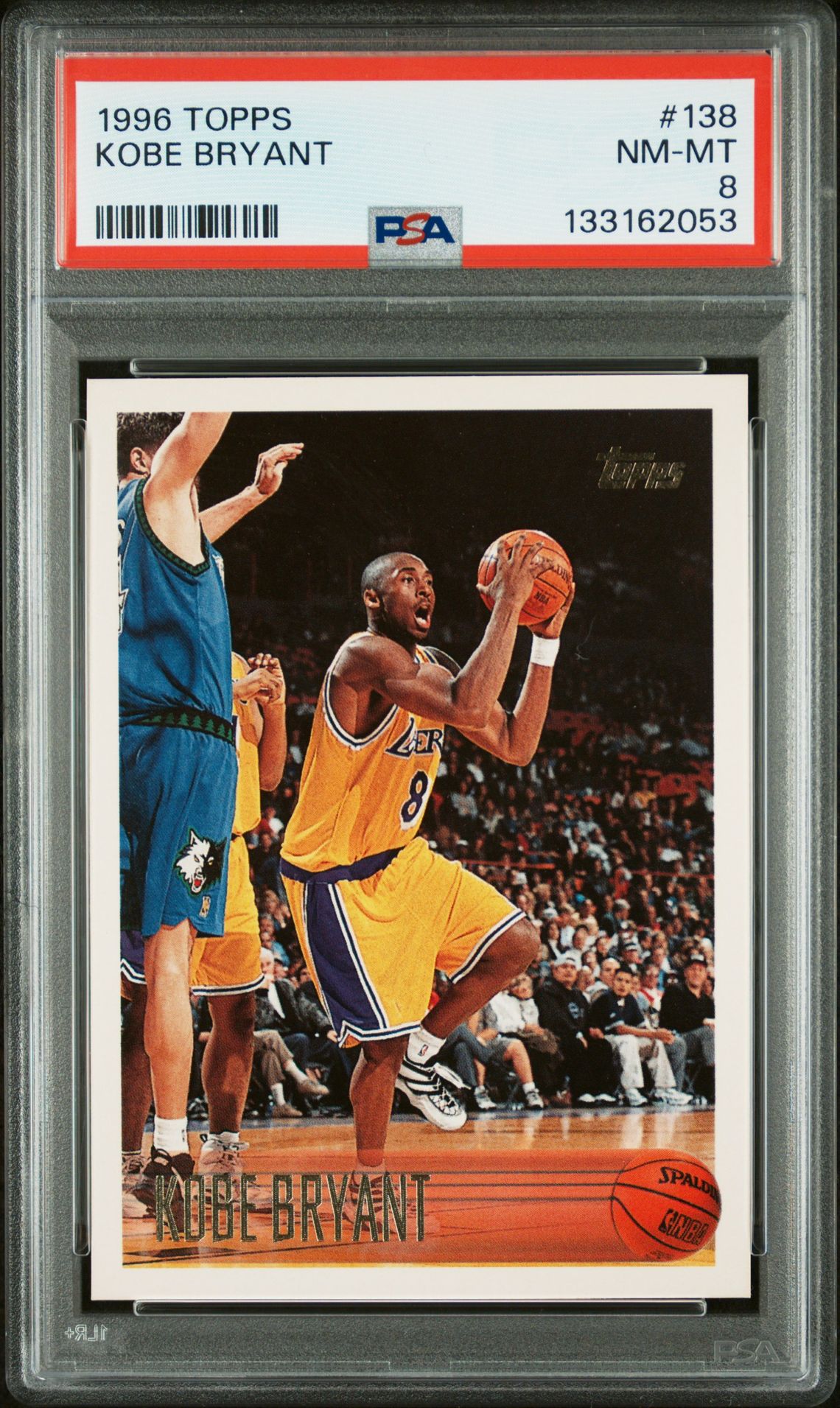 1996 Topps Kobe Bryant #138 Nm-Mt 8 front