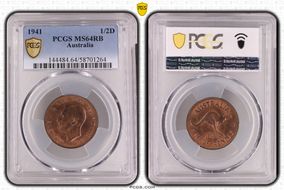 1941 1/2D MS64RB