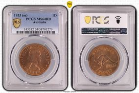 1953 (m) 1D MS64RD