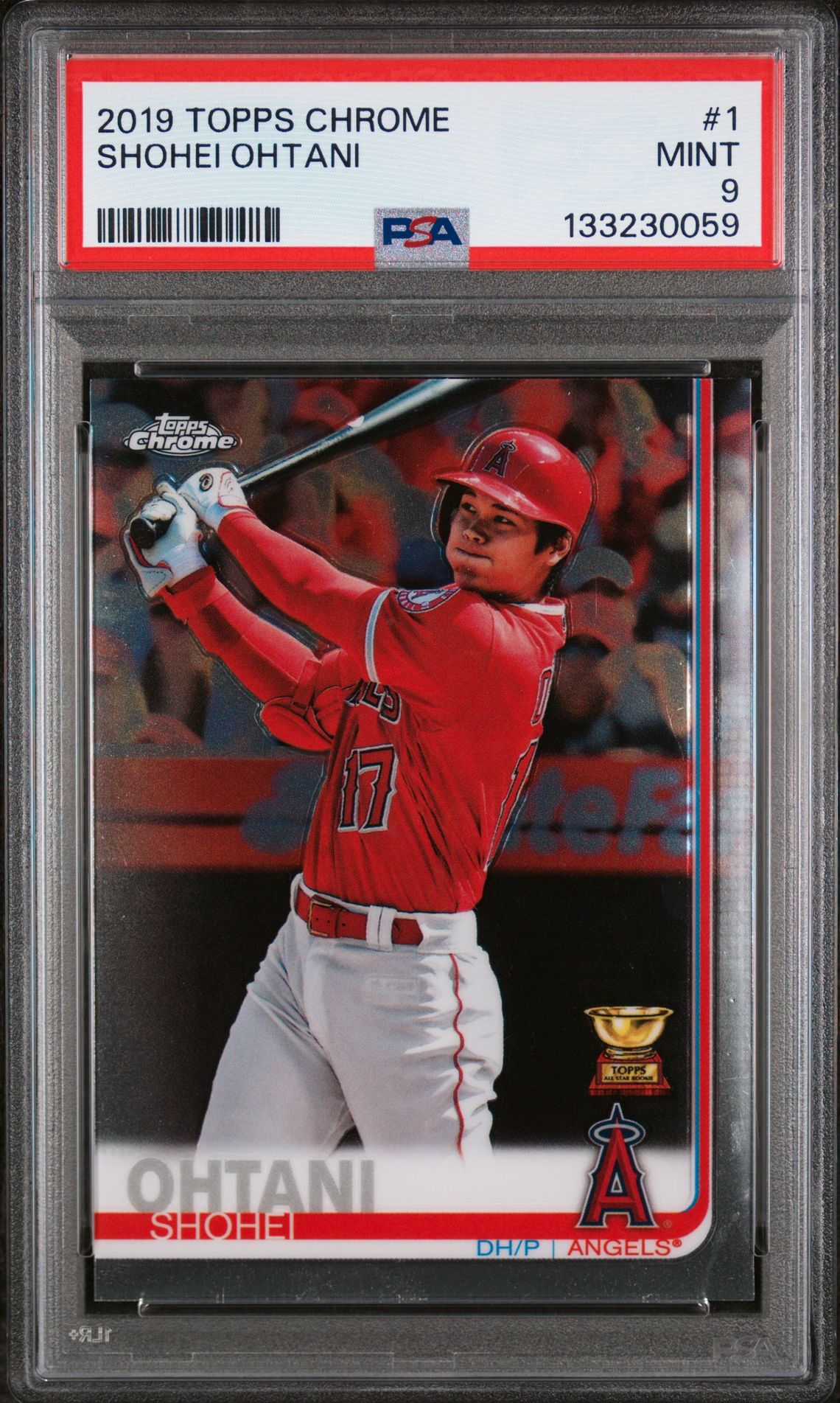 2019 Topps Chrome Shohei Ohtani #1 Mint 9 front