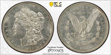 1879-S $1 VAM 50, Rev. of 1878 AU50