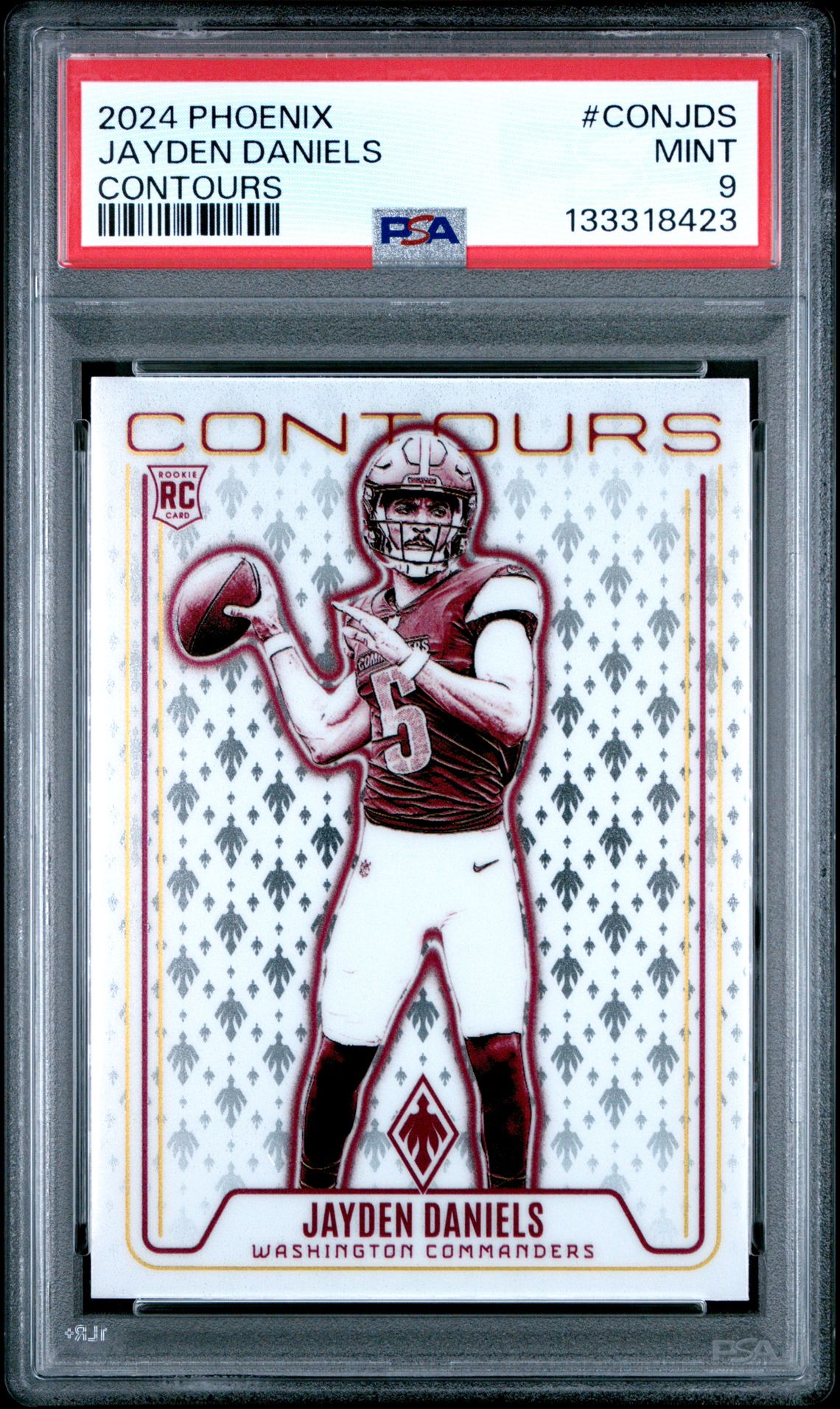 2024 Panini Phoenix Contours Jayden Daniels #Conjds Mint 9 front
