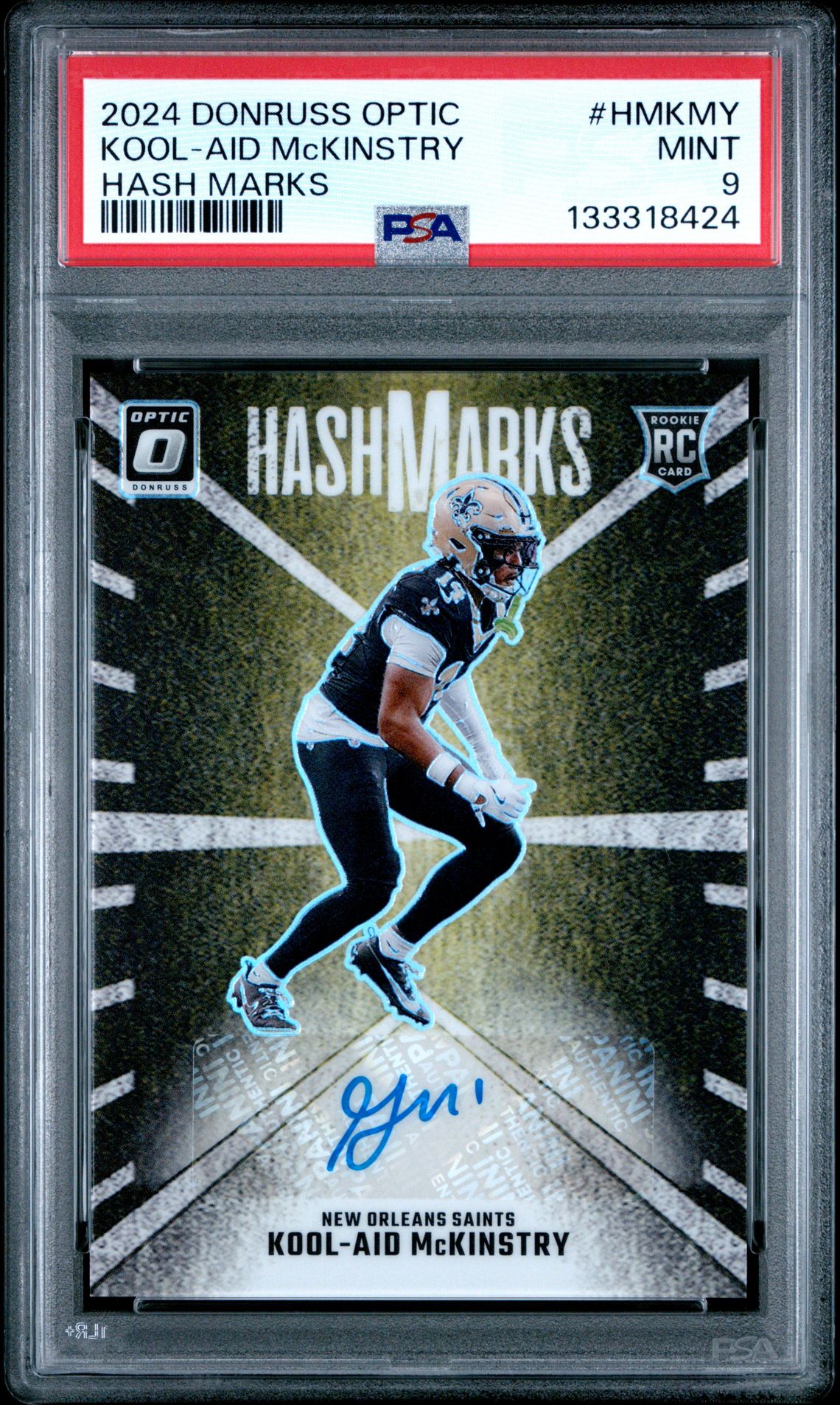 2024 Panini Donruss Optic Hash Marks Kool-Aid Mckinstry #Hmkmy Mint 9 front