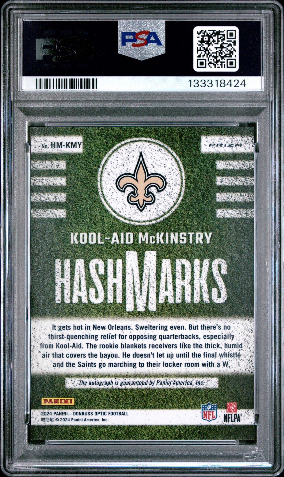 2024 Panini Donruss Optic Hash Marks Kool-Aid Mckinstry #Hmkmy Mint 9 back