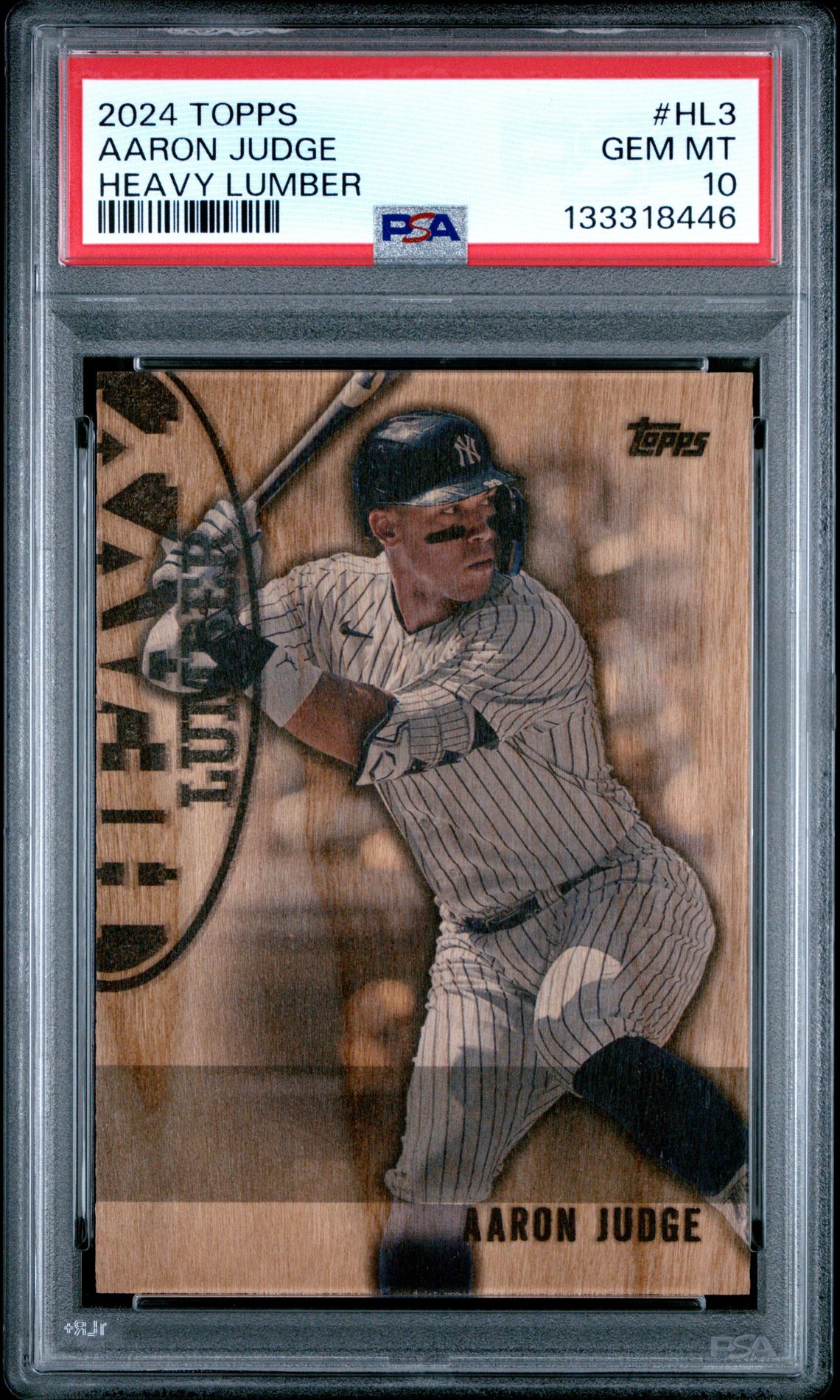2024 Topps Heavy Lumber Aaron Judge #Hl3 Gem Mt 10 front