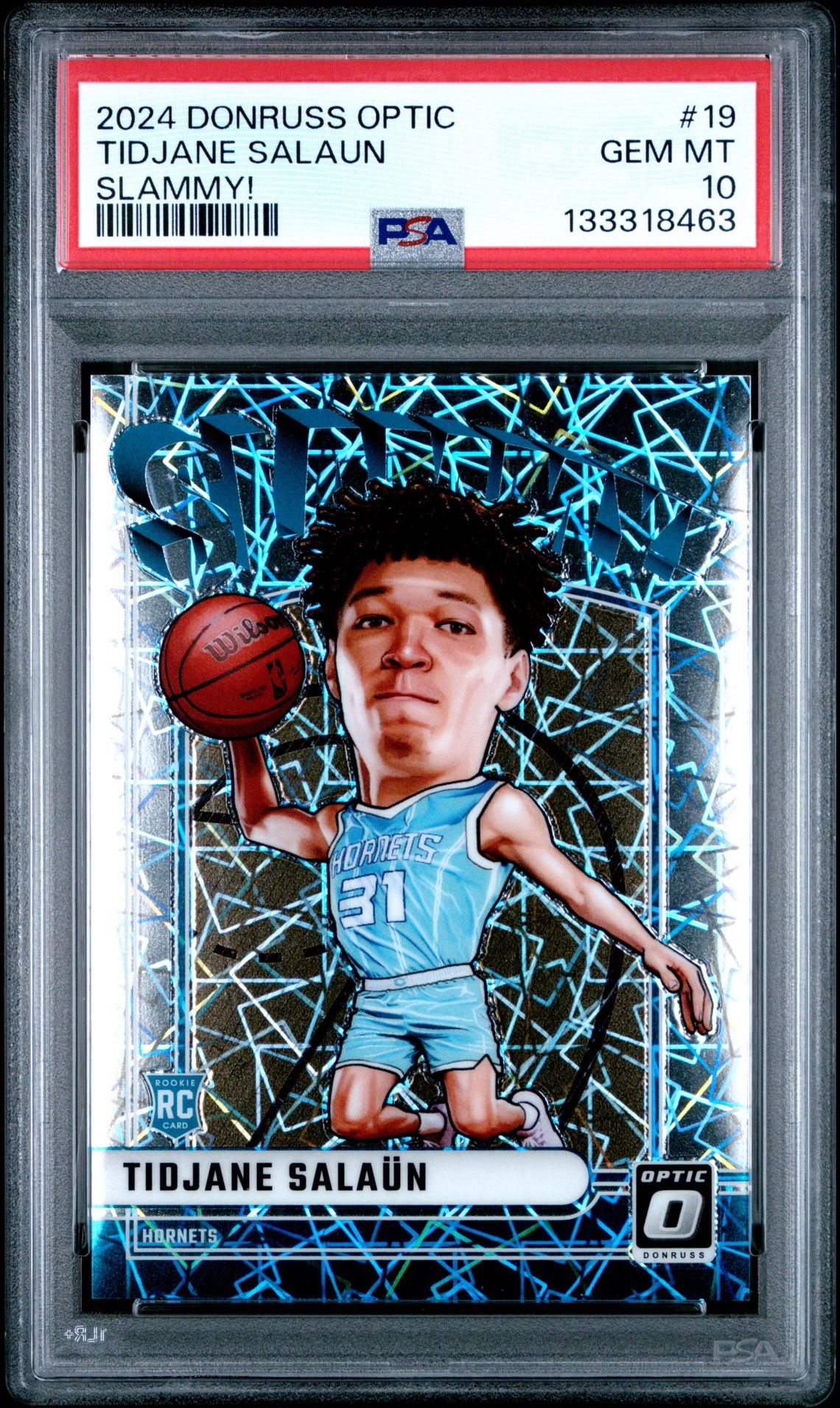 2024 Panini Donruss Optic Slammy! Tidjane Salaun #19 Gem Mt 10 front