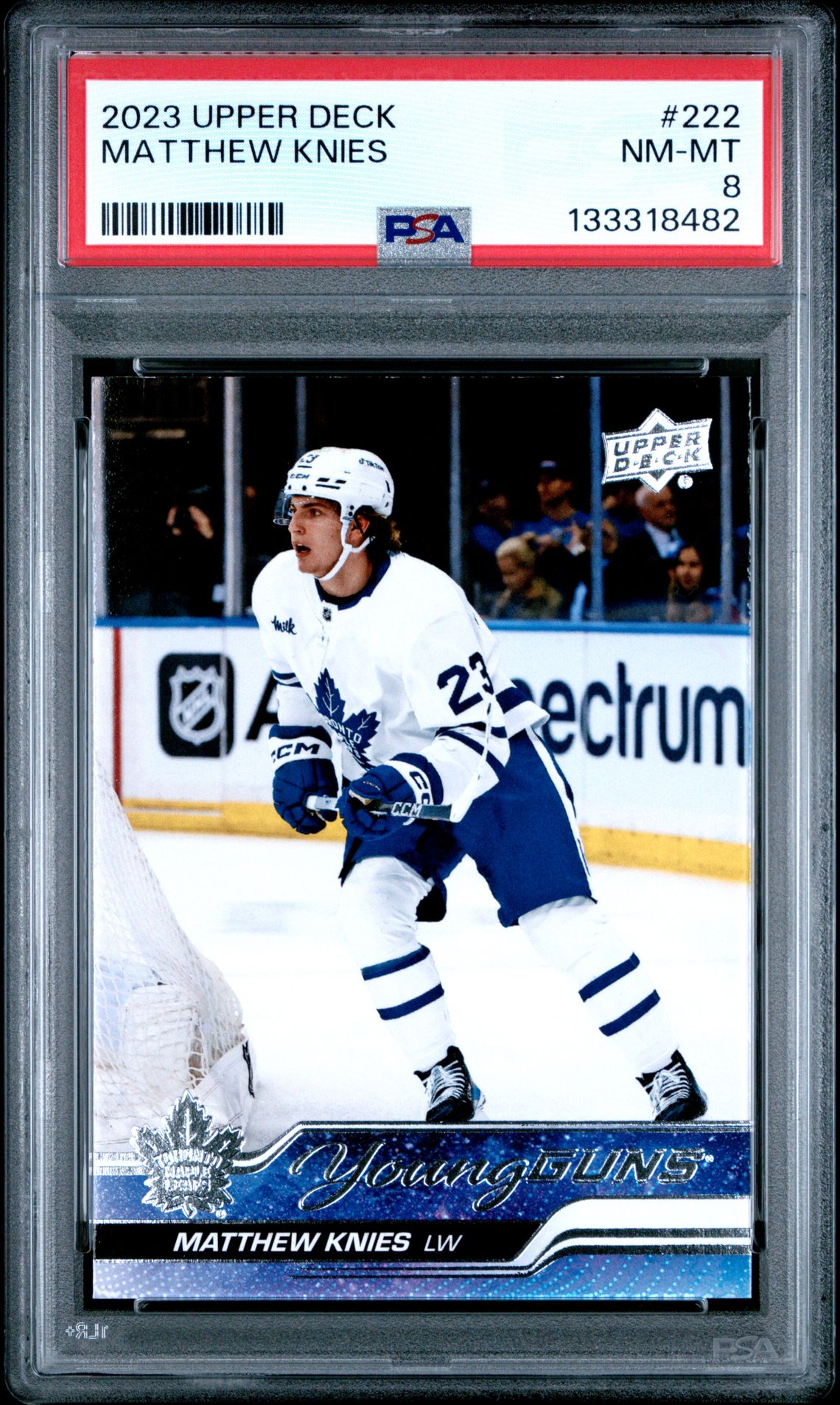 2023 Upper Deck Matthew Knies #222 Nm-Mt 8 front