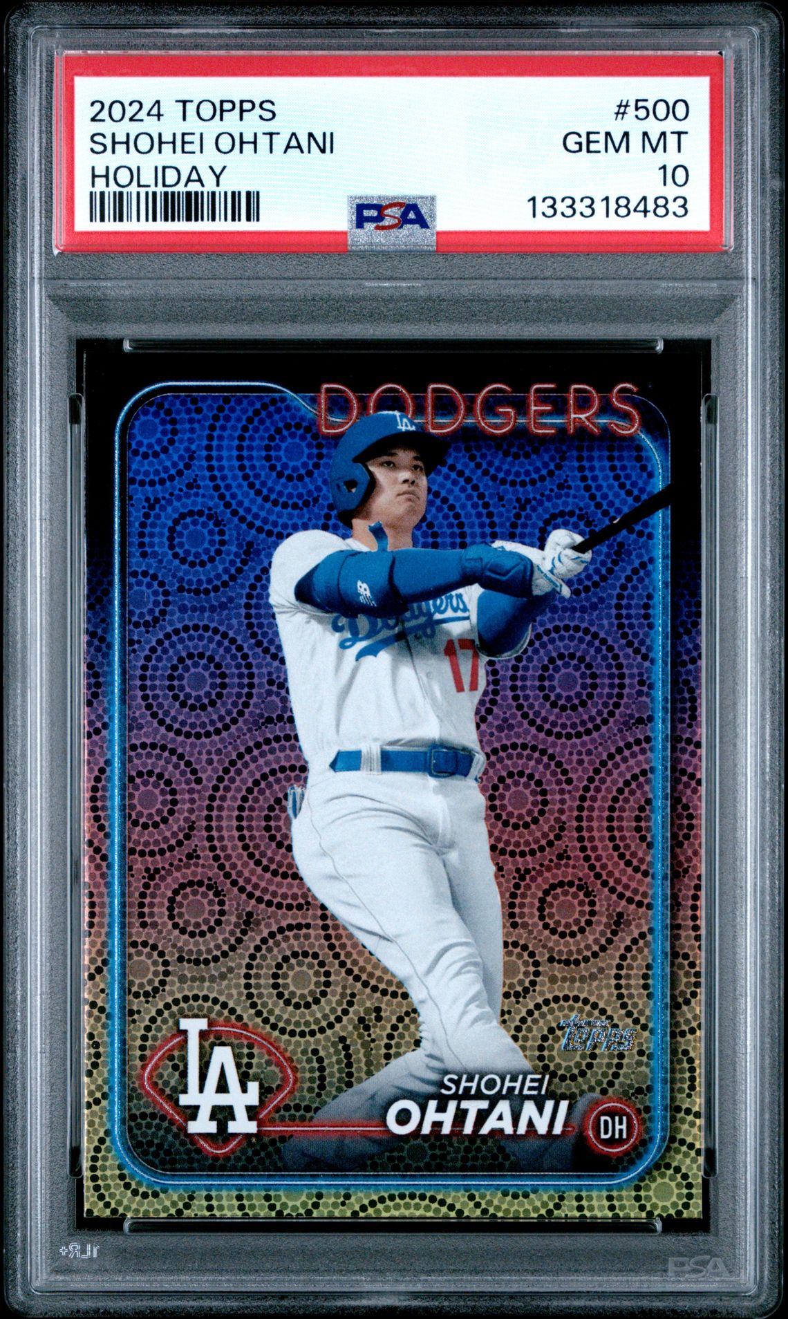 2024 Topps Shohei Ohtani #500 (Holiday) Gem Mt 10 front