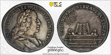1742 Ducat KM-Pn39 JuF-744 Ag SP45