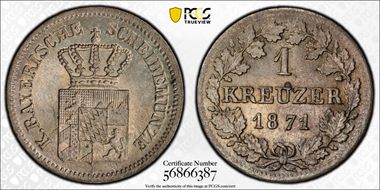 1871 Kreuzer MS64